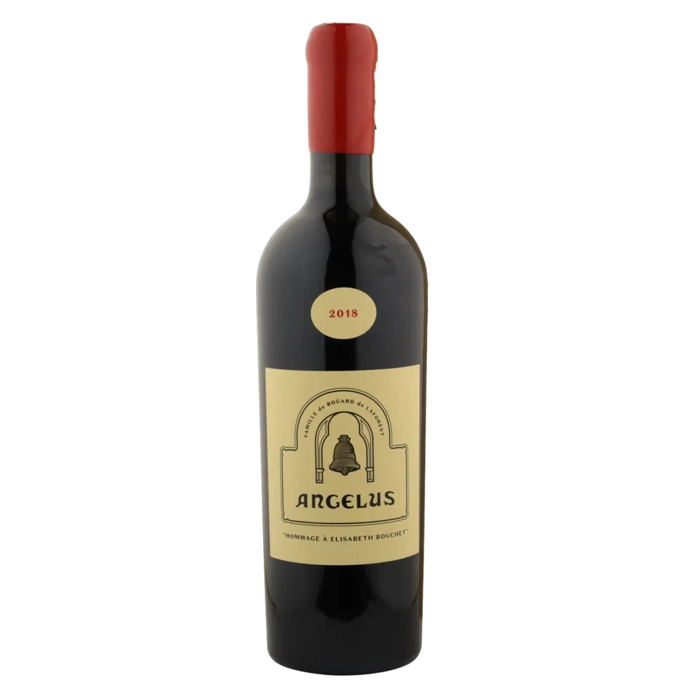 A bottle of 2020 Chateau Angelus "Hommage À Elisabeth Bouchet" 750ml Red Wine