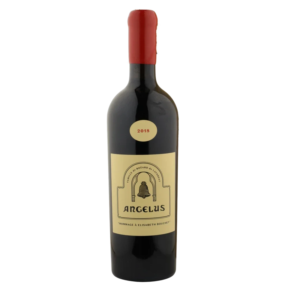 A bottle of 2020 Chateau Angelus "Hommage À Elisabeth Bouchet" 750ml Red Wine