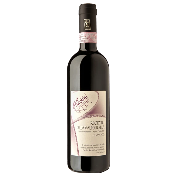A bottle of Antolini Recioto Valpolicella Classico DOCG 2021 500ml Red Wine