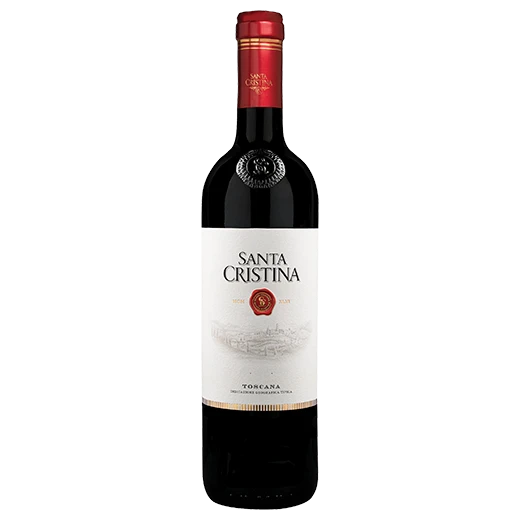 A bottle of 2023 Antinori Santa Cristina Toscana IGT 750ml Red Wine