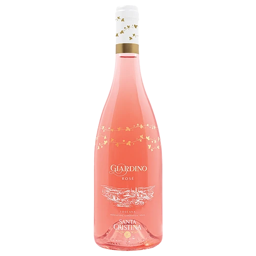 A bottle of 2023 Santa Cristina Giardino Rosé Toscana IGT 750ml Red Wine