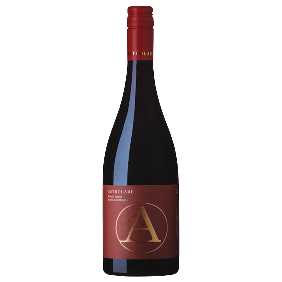 A bottle of 2020 Astrolabe Marlborough Pinot Noir 750ml Red Wine