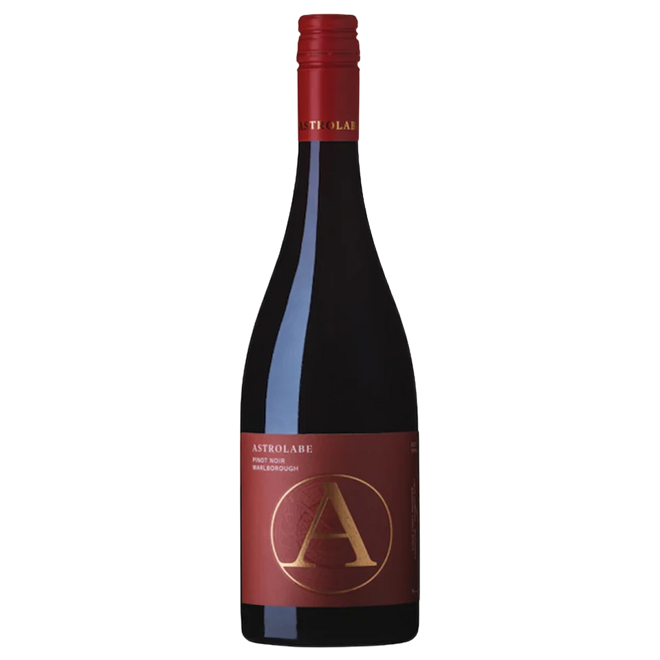 A bottle of 2020 Astrolabe Marlborough Pinot Noir 750ml Red Wine