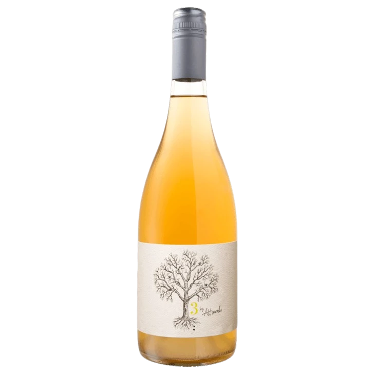 A bottle of 3 by Attwoods Pinot Gris 2023 750ml White Wine