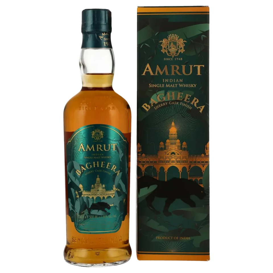 A bottle of Amrut Bagheera 46% 500ml