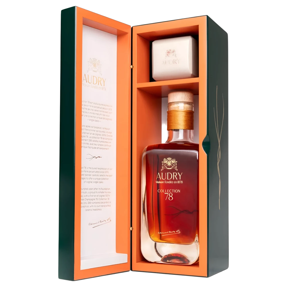 A bottle of 1978 Maison Audry Cognac Grande Champagne COLLECTION 78 49.4% 700ml
