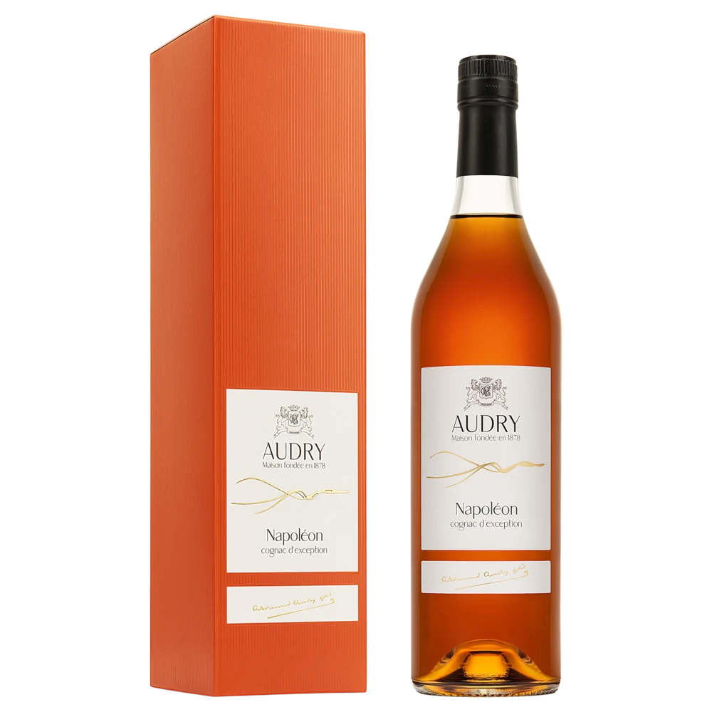 A bottle of Maison Audry Cognac Fine Champagne NAPOLEON 15y to 18y 40% 700ml