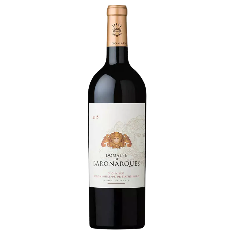 A bottle of 2018 DOMAINE DE BARONARQUES Mouton Rothschild estates collection 5000ml Red Wine