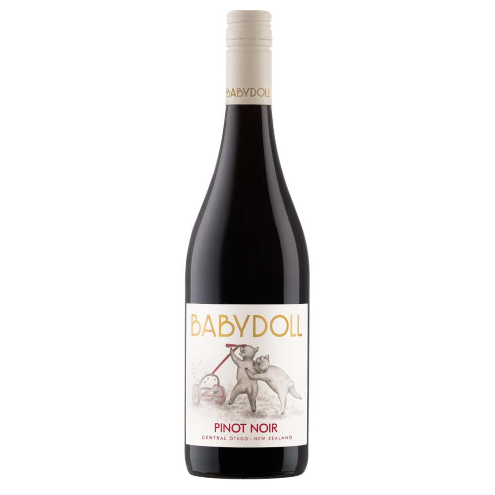 A bottle of 2023 Babydoll Pinot Noir 750ml Red Wine