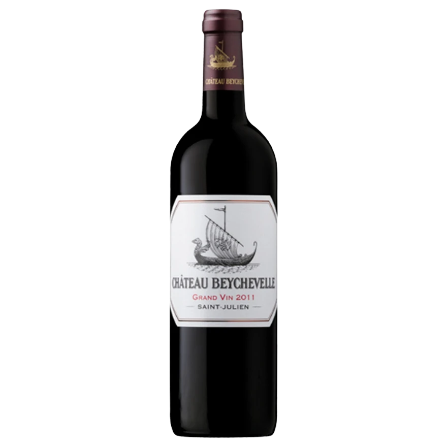 A bottle of 2020 Chateau Beychevelle Saint Julian 4Eme Cru Classe 750ml Red Wine