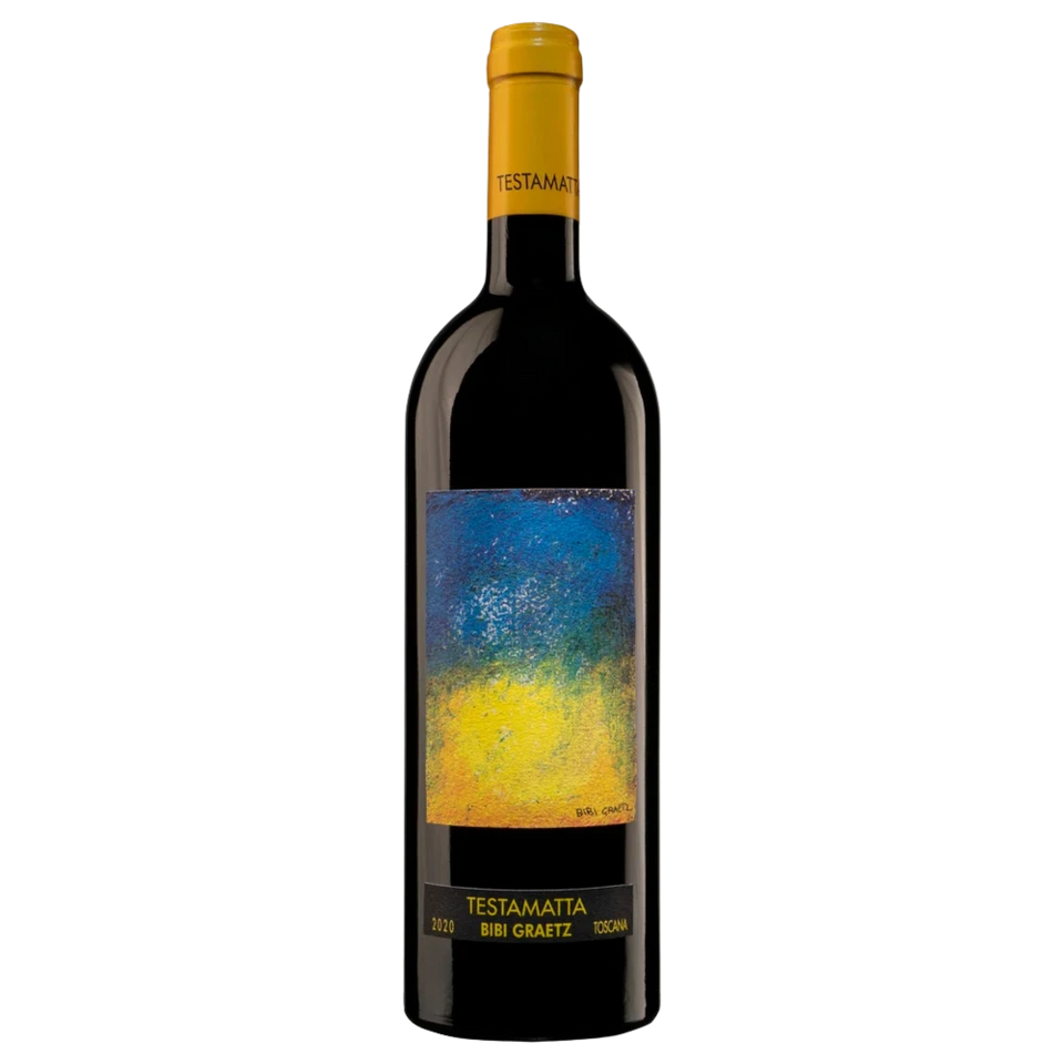 A bottle of Bibi Graetz Testamatta 2018 6000ml Red Wine