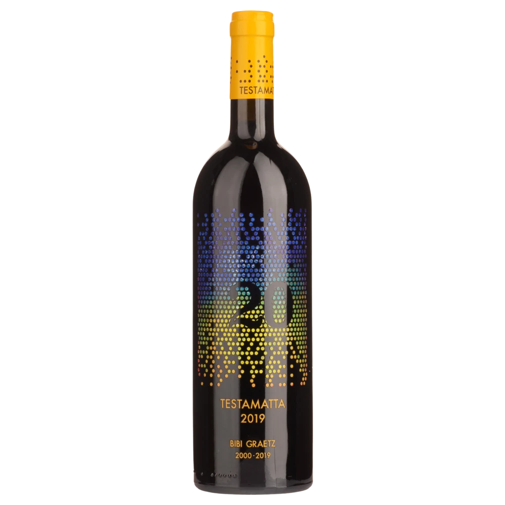 A bottle of Bibi Graetz Testamatta 2019 6000ml Red Wine