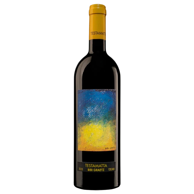 A bottle of Bibi Graetz Testamatta 2020 6000ml Red Wine