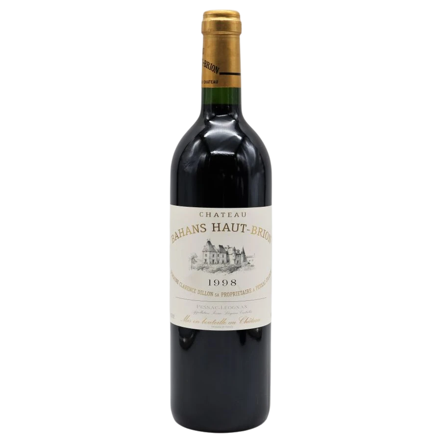 A bottle of Chateau Bahans Haut Brion 1998 750ml Red Wine