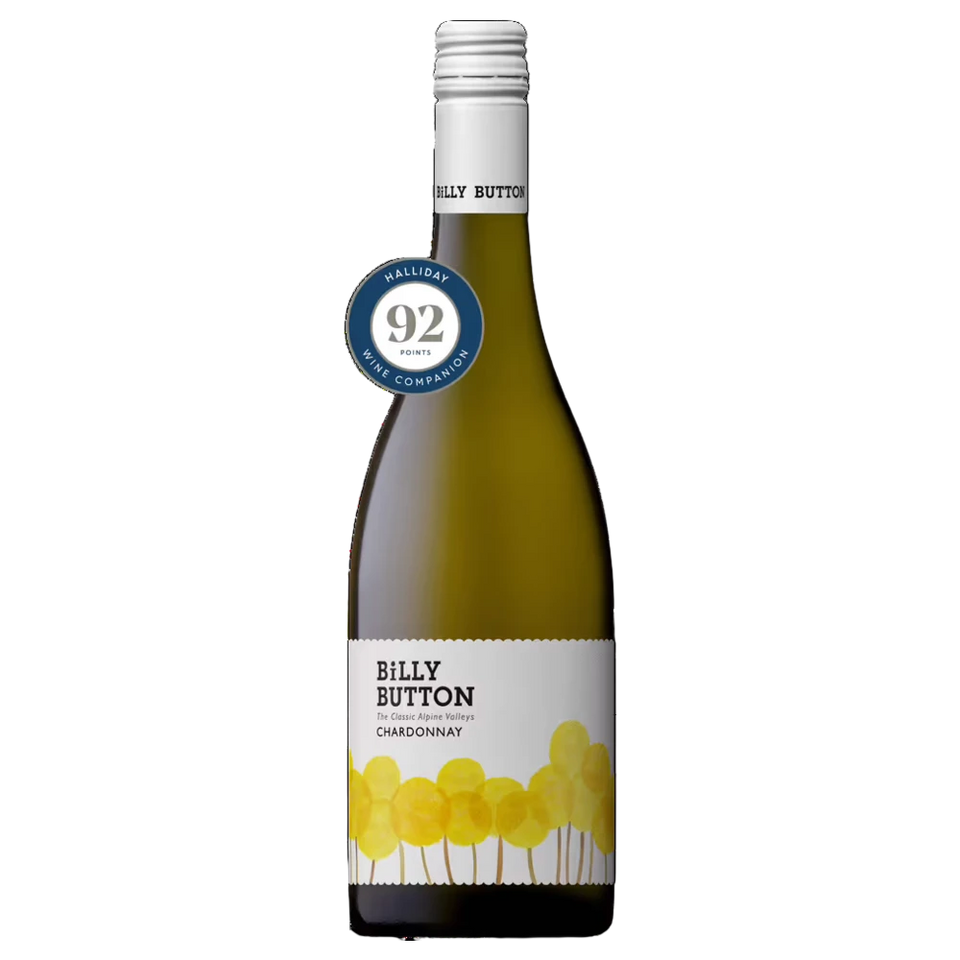 A bottle of 2023 Billy Button Chardonnay 750ml White Wine