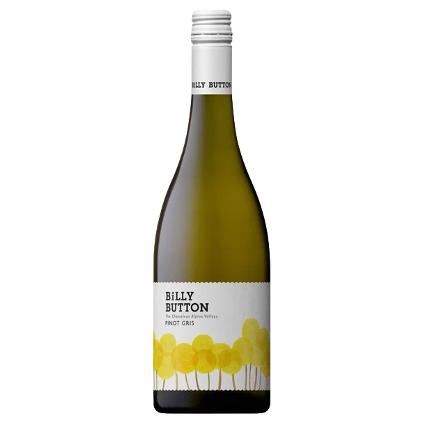 A bottle of 2024 Billy Button Pinot Gris 750ml White Wine