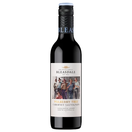 A bottle of 2022 Bleasdale Vineyards Mulberry Tree Cabernet Sauvignon 375ml Red Wine