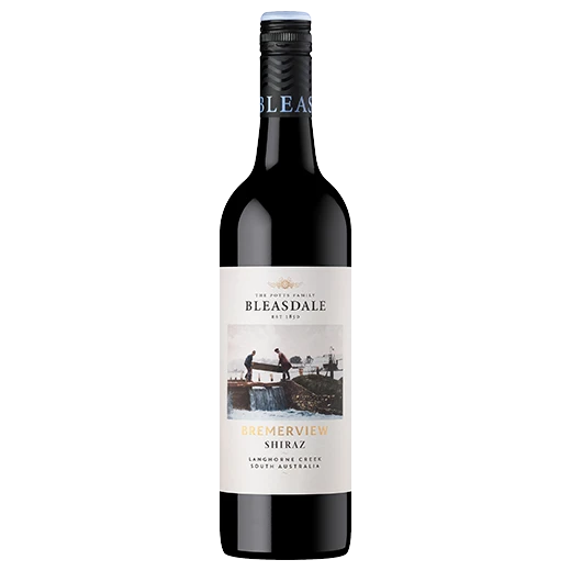 A bottle of 2023 Bleasdale Vineyards Bremerview Shiraz 750ml Red Wine