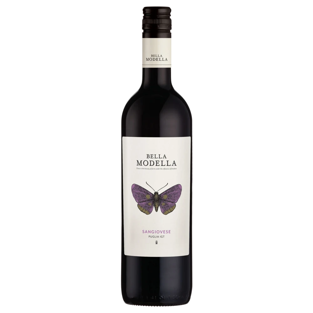 A bottle of Bella Modella Sangiovese 2022 750ml Red Wine