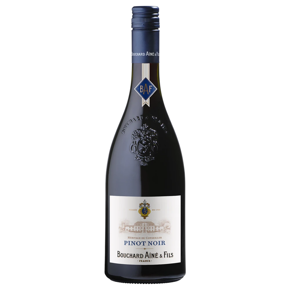 A bottle of 2023 Bouchard Aîne & Fils Héritage du Conseiller Pinot Noir 750ml Red Wine