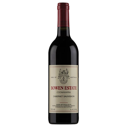 A bottle of 2023 Bowen Estate Cabernet Sauvignon 750ml Red Wine