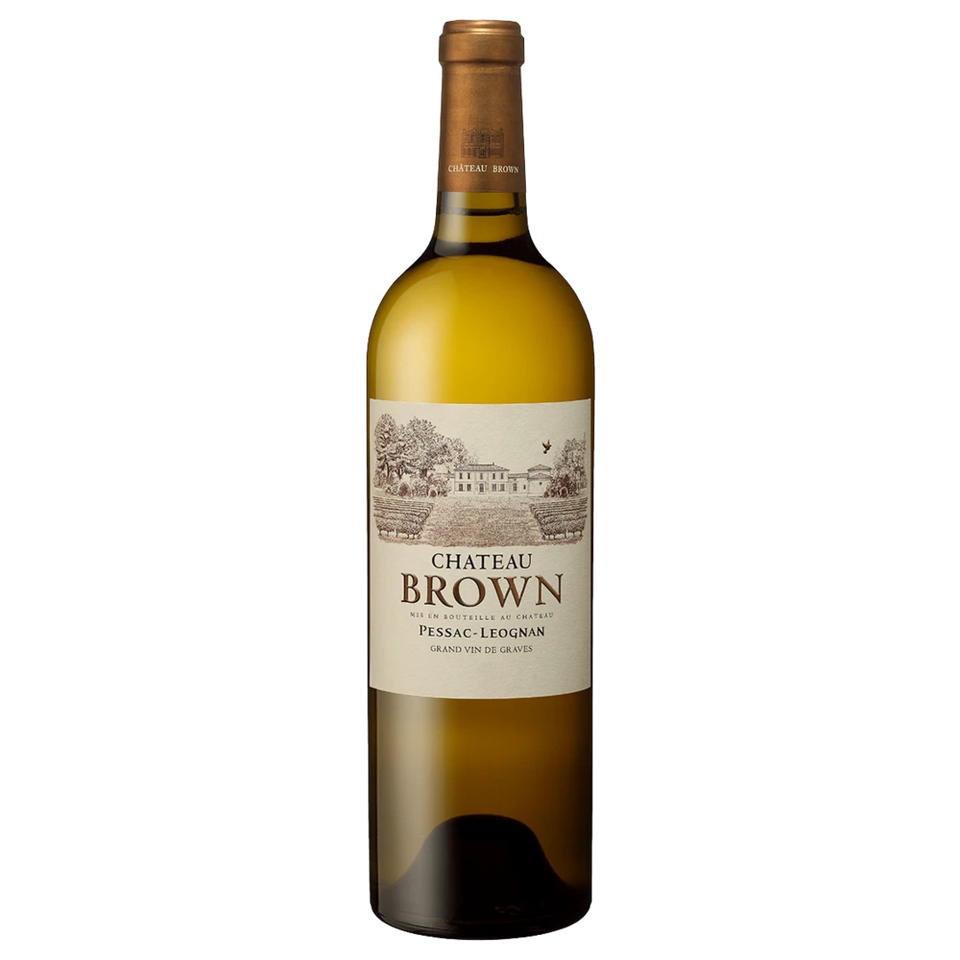 A bottle of Chateau Brown White 2018 750ml White Wine
