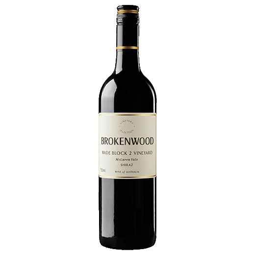 A bottle of 2021 Brokenwood Wade Block 2 Shiraz 750ml Red Wine