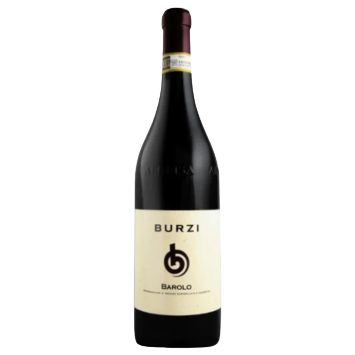 A bottle of Burzi Alberto Barolo DOCG Nebbiolo 2014 750ml Red Wine
