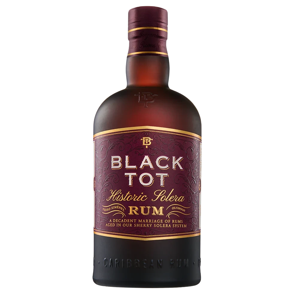 A bottle of Black Tot Rum Historic Solera 46.2% 700ml