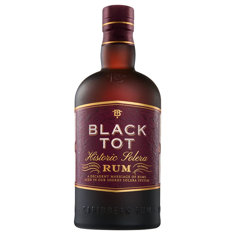 A bottle of Black Tot Rum Historic Solera 46.2% 700ml