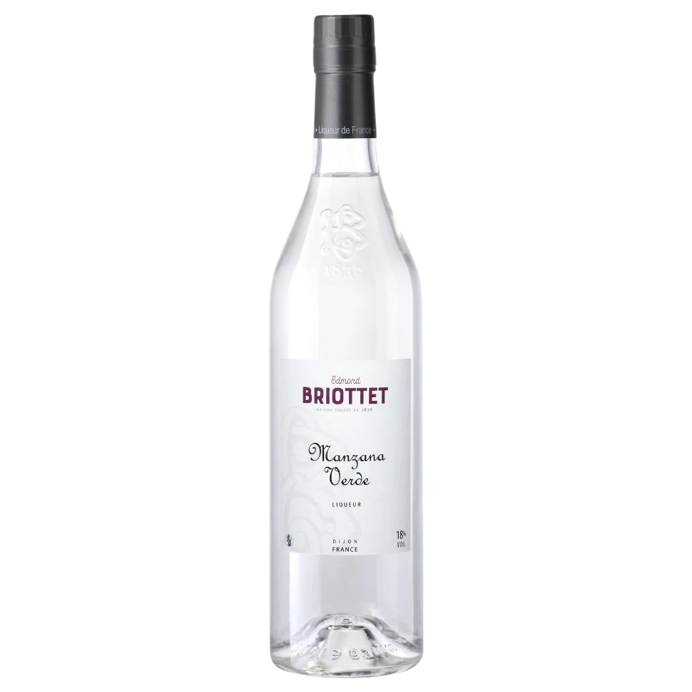 A bottle of Briottet Green Apple Liqueur 18% 700ML 700ml