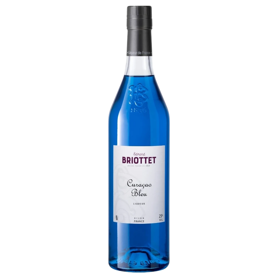 A bottle of Briottet Blue Curaçao Liqueur 25% 700ML 700ml