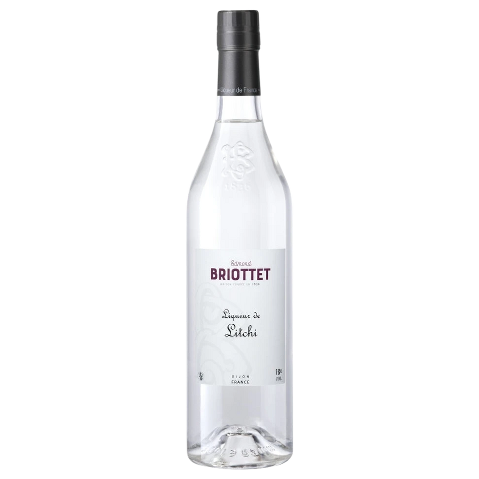 A bottle of Briottet Lychee Liqueur 18% 700ML 700ml