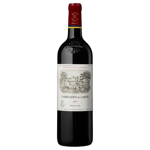A bottle of 2017 Carruades De Lafite 750ml Red Wine