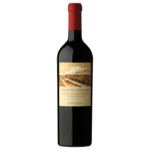 A bottle of 2020 Bodega Catena Zapata Adrianna Vineyard 'Mundus Bacillus Terrae' Malbec 750ml Red Wine