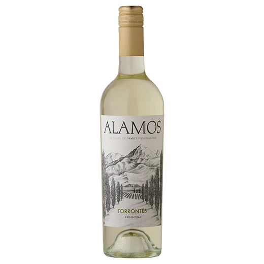 A bottle of 2024 Alamos Torrontés 750ml White Wine