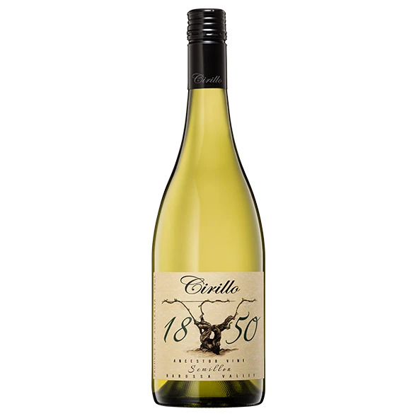 A bottle of Cirillo 1850 Ancestor Vine Semillon 2019 750ml White Wine