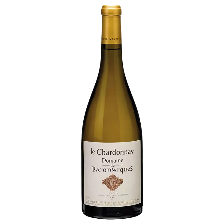 A bottle of 2011 Le Chardonnay Baron'Arques 750ml White Wine