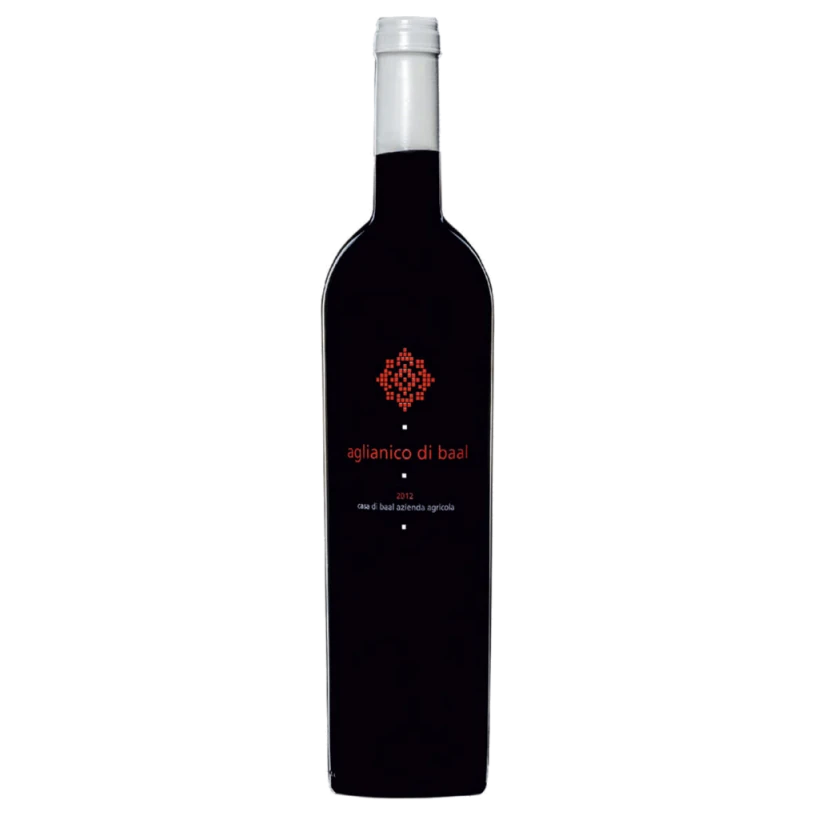 A bottle of 2015 Aglianico di Baal igt 750ml Red Wine