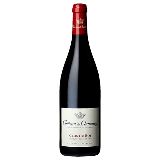 A bottle of 2021 Château de Chamirey Mercurey Rouge Premier Cru 'Clos du Roi' 750ml Red Wine