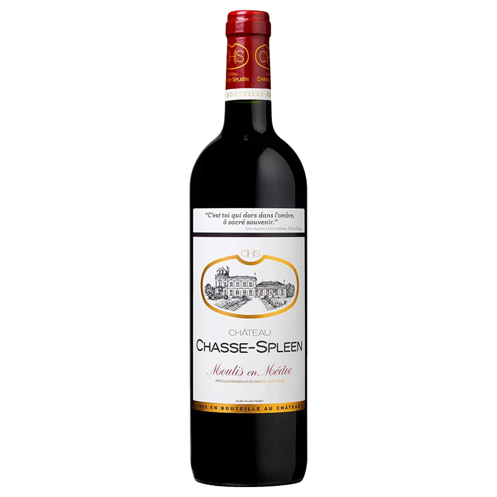 A bottle of 2017 Chateau Chasse Spleen 750ml Red Wine