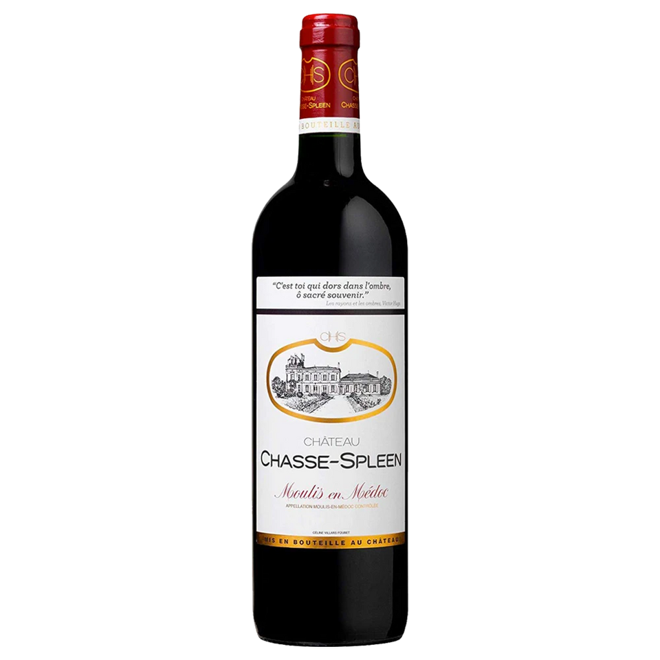 A bottle of 2017 Chateau Chasse Spleen 750ml Red Wine