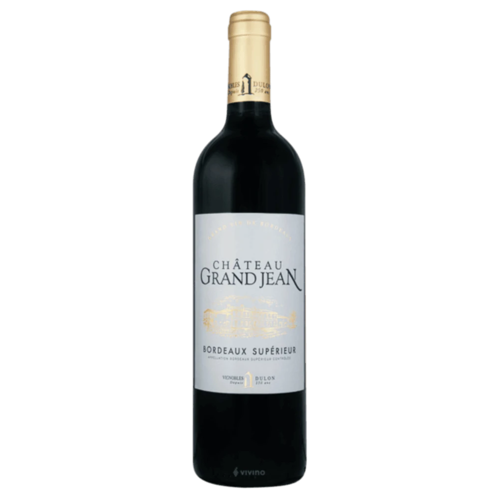 A bottle of 2022 Chateau Grand Jean Bordeaux Superieur 750ml Red Wine