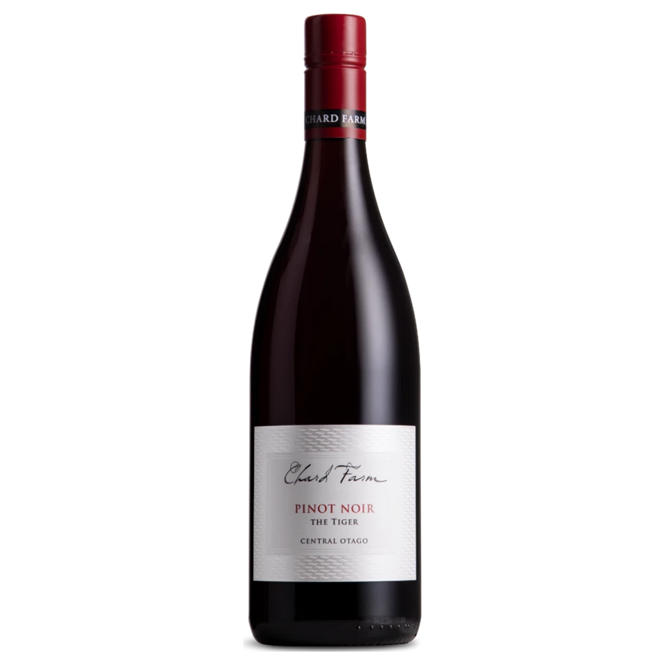 A bottle of 2022 Chard Farm Tiger Pinot Noir 750ml Red Wine