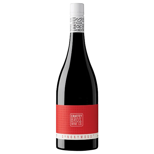 A bottle of 2021 Chaffey Bros Synonymous Shiraz 750ml Red Wine