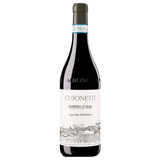 A bottle of 2022 Chionetti Barbera d'Alba DOC Vigna San Sebastiano 750ml Red Wine