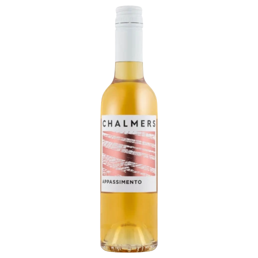 A bottle of 2021 Chalmers Moscato Giallo Appassimento Murray Darling 375ml White Wine