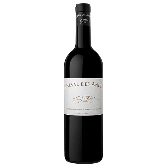 A bottle of 2018 Cheval Des Andes 5000ml Red Wine