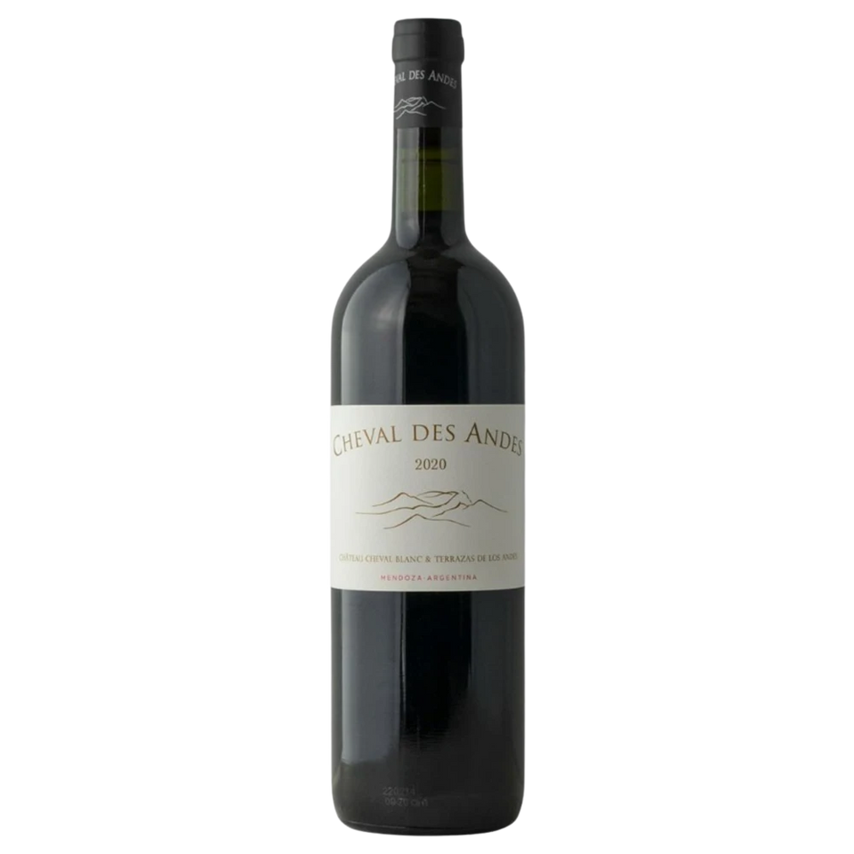A bottle of 2017 Cheval Des Andes 750ml Red Wine