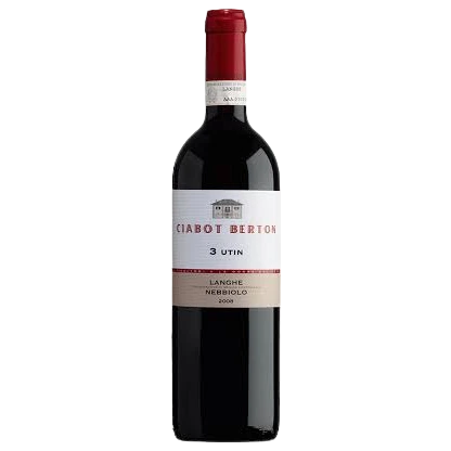 A bottle of 2023 Ciabot Berton Langhe Nebbiolo DOC 3 Utin 750ml Red Wine